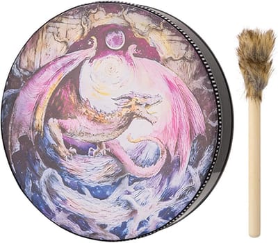 Sjamaan Trommel - Keltische Trommel Spirit - Muziek Maken - Handgemaakt Instrument - 25 cm - Draak