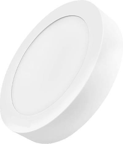 Braytron LED Plafondlamp Plafonnière Opbouw- Aluminium - Ronde- Wit- 12W -6000k cold Wit licht