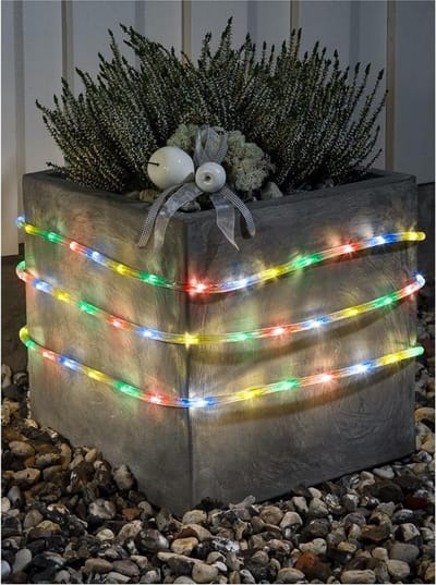 Konstsmide LED Lichtslang 9 meter, met sensor en timer, multicolor - 144 LED's