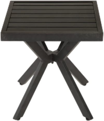 Bijzettafel Balkon Tafel 45×45×47cm Buiten Lounge Tafel Donkerbruin Aluminium Makkelijke Onderhoud Witteringsbestendig Patio Tuin Pool Binnen
