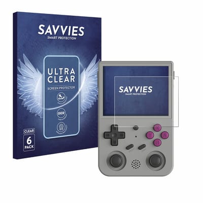 Savvies - Screenprotector voor Anbernic RG353V - Folie Beschermfolie transparant 6 Stuks