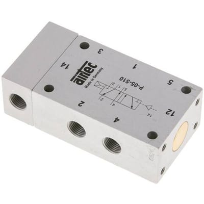 5/2 G1/8'' Luchtgestuurd Ventiel 2-10bar/28-140psi Airtec