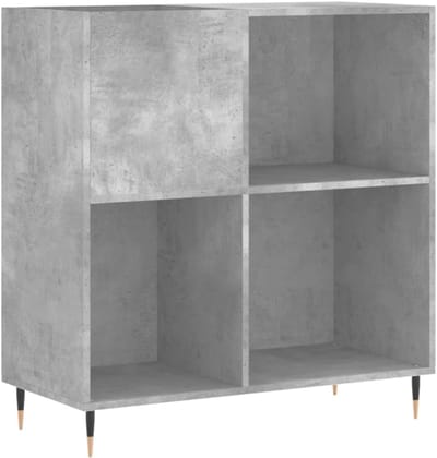 MMP® Platenspeler Kast - Platenspeler Meubel - Ip Kast - 85x38x89cm - Beton Grijs