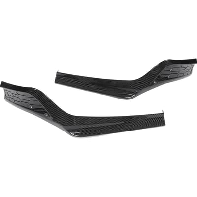 2 pièces Lèvre de pare-chocs arrière Gauche Droite Angle d'enveloppement de pare-chocs Remplacement pour Civic 11ème 2022 et suivantes Style Fibre de Carbone black