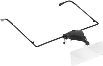 Professionele Loupes Set voor Wimperextensions, 1.5X 2.5X 3.5X LED Vergrootglas voor Handenvrij Gebruik, Ideaal voor Tattoo Wimpers en Precisiewerk