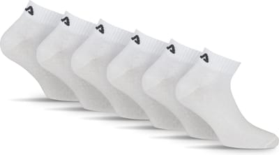 FILA Logo op de hiel Enkelsokken - Maat 35/38 - 6 Pack - Wit
