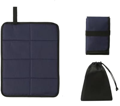 Opvouwbaar Zitkussen - Oxford Stof - Draagbare Kampeermat - Voor Kamperen, Picknick, Strand, Festival, Tuin, Wandelen - 38.5 x 29.5cm - Blauw