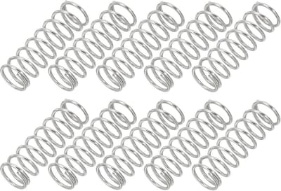 Set van 10 Verlengveren RVS 304 - 1mm Draaddikte - Ideaal voor Reparatie en Doe-Het-Zelf