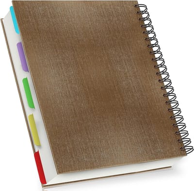 A4 Lined Notebook - Spiral Notitieboek 21x28.5cm - 240 Pagina's - Perfect voor Schrijven, Notities en Reizen