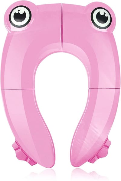 Opvouwbaar Draagbaar Peuter WC-Bril voor Zindelijkheidstraining - Hygiënische Toiletzitje met Antislip Siliconen Pads