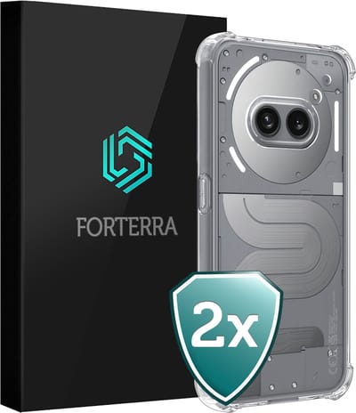Hoesje 2 Stuks - Geschikt voor Nothing Phone (2a) - Sterk & Shockproof - Back Cover - Siliconen Case - Telefoon Hoes Shock Proof - Transparant