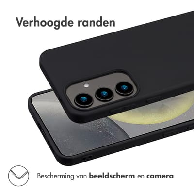 imoshion Hoesje - Geschikt voor Samsung Galaxy S25 - Color Backcover - Zwart
