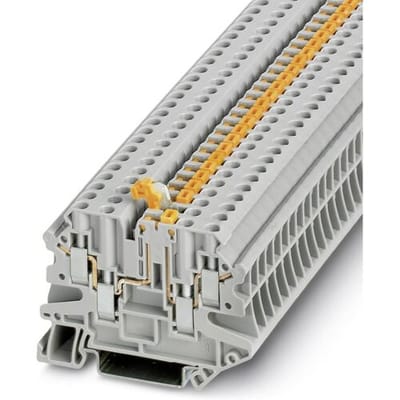 Phoenix Contact 3064056 Doorgangsserieklem 6.2 mm Schroeven Grijs 50 stuk(s)
