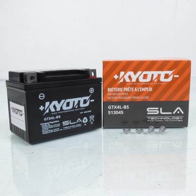 Batterie SLA Kyoto pour Quad Aeon 50 Revo 4X2 2003 à 2004 YTX4L-BS SLA / 12V 3Ah Neuf