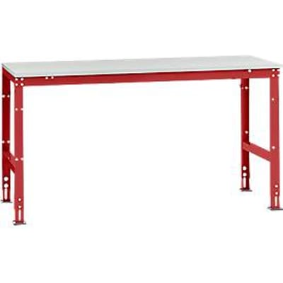 Manuflex basistafel UNIVERSAL Standaard, tafelblad melamine, 1750 x 800, robijnrood