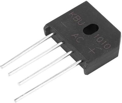 Allecto - Diodebrug - 10A 1000V - Voor Voedingsschakelaar - 4-pins