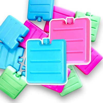 Platte koelelementen Broodtrommel Lunchbox Mini-Koelelementen Koeltas Koelaccu Set van 2 Platte koelelementen