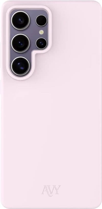 AVY Hoesje geschikt voor Samsung Galaxy S25 Ultra | Compatibel met MagSafe | Back Cover | Liquid Silicone | Comfortabel in de Hand | Roze