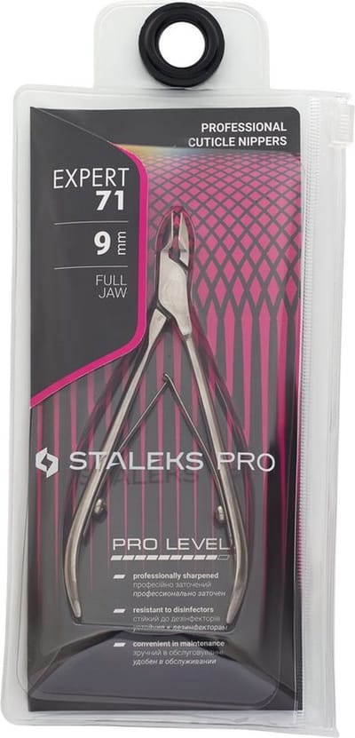 Staleks Pro Expert 71 - 9mm - Full Jaw - Cuticle Nippers