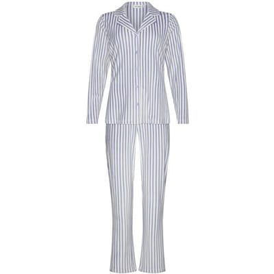 Pastunette - Blue Fog - Pyjama - Fanel/Fleece - Doorknoop - Maat 46