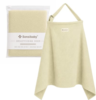Sensibaby Borstvoedingsdoek – 100% Dubbellaags Katoen – Ademend en Verstelbaar - Beige