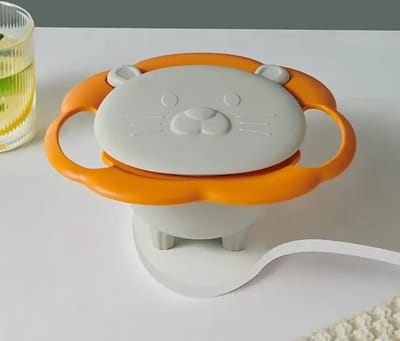 Anti-Mors Baby Eetkom met 360° Rotatie – Innovatief Babybord / Kinderbord – Anti-Val en Anti-Mors