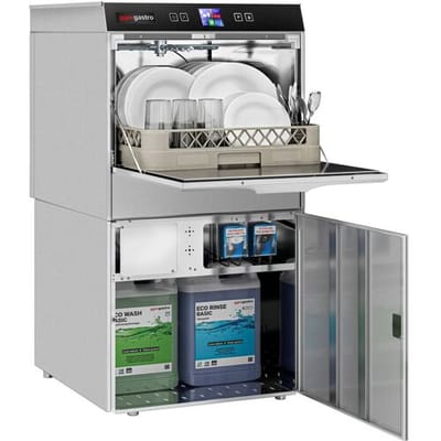GGM Gastro Geschirrspülmaschine - Digital - 3,55 kW - mit Reiniger-, Klarspüler- & Laugenpumpe