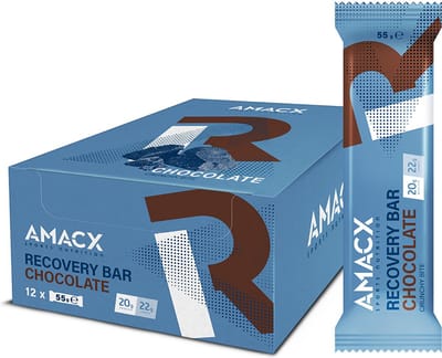Amacx Recovery Bar - Proteine Repen - Eiwitrepen - Eiwitreep - Chocolate - 12 pack