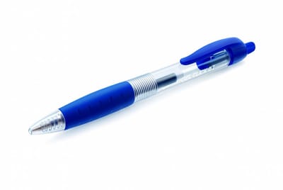 Viking Click Gelpen Blauw 0.7mm met Grip - Intrekbaar - 12 stuks