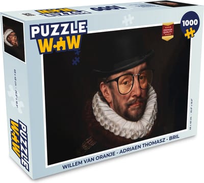 Puzzel Willem van Oranje - Adriaen Thomasz - Bril - Legpuzzel - Puzzel 1000 stukjes volwassenen