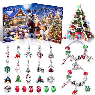 Adventskalender 2025-adventskalender 2025 vrouw-Kerst Adventskalender Aftelbedel - Perfect voor jongens, meisjes en kinderen als bedankje voor een feestje, beloningen voor de klas, kerstcadeaus - 17x1,3x20cm