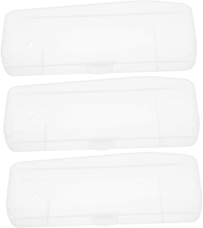 Opbergdozen met Deksel - Scheerhouder Set - Persoonlijke Verzorging - Transparant Ontwerp - 3 Stuks - Transparant