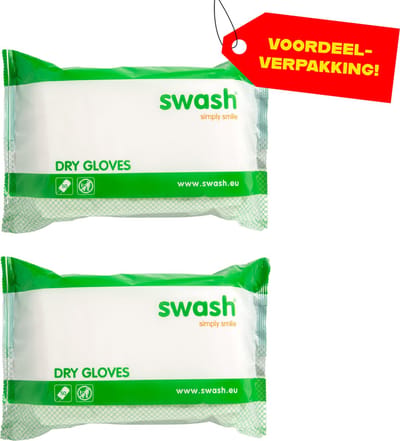2x Swash Droge Washandjes - 50 stuks - Voordeelverpakking!