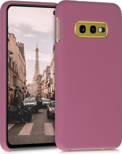 kwmobile telefoonhoesje geschikt voor Samsung Galaxy S10e - Hoesje met siliconen coating - Smartphone case in donkerroze