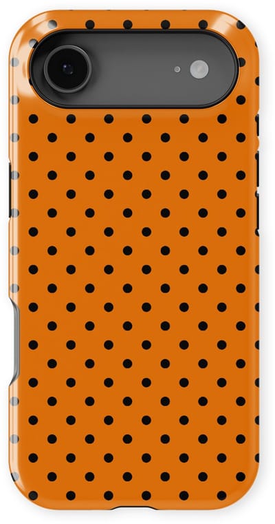 Polka Dots Hoesje geschikt voor iPhone 17 Air | Geschikt Voor Mag | Stippen Design Backcover geschikt voor iPhone 17 Air Pumpkin Dots