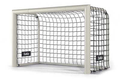Salta Champion - Groot voetbaldoel - 120 x 80 x 60 cm - Voetbalgoal voor kinderen en volwassenen - Platina zilver - Voetbal training doel