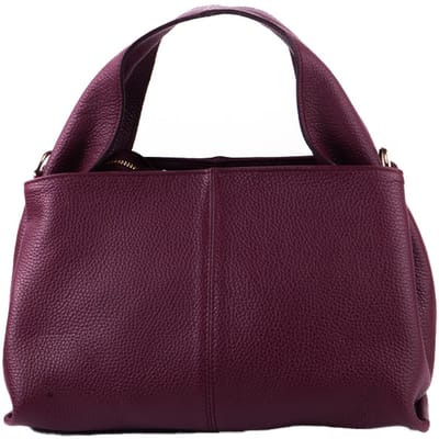 Giuliano lederen handtas Lyra - Dames - Made in Italy - Bordeaux