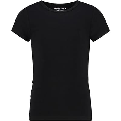 Vingino Short Sleeve Crew Neck Ts Girls 950 Maat: XXS | T-Shirts Outlet | Unisex | Zwart