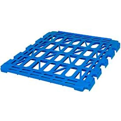 Kunststof etageplateau voor rolcontainer, blauw RAL 5010