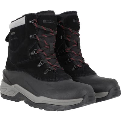 Mountain Warehouse Heren Snowdon Extreme Suede Snow Laarzen (Zwart)