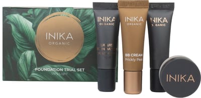 INIKA Organic - Foundation Trial Set – Very Light - Vegan & Biologisch – 3 Foundations + Primer – Voor Alle Huidtypes