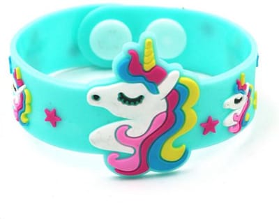 Eenhoorn Armband | Rubber Siliconen | Unicorn | Armbandje met Drukknoopjes | Mintgroen