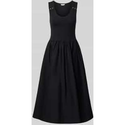 Tommy Hilfiger 5x2 Rib Mix Media Black Taglia: M | Abiti Midi Outlet | Donna | Nero