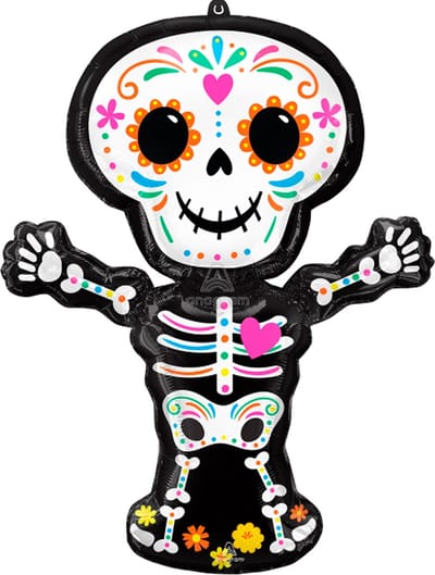 AMSCAN - Aluminium ballon skelet Dia de los muertos 66 x 86 cm