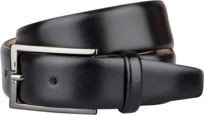 LINDENMANN leren heren riem - zwart