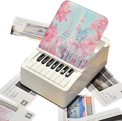 Muziek Kalender - Bureau Kalender - Bureau Decoratie - Batterij Aangedreven - 12 x 18 x 6 cm - Multicolor