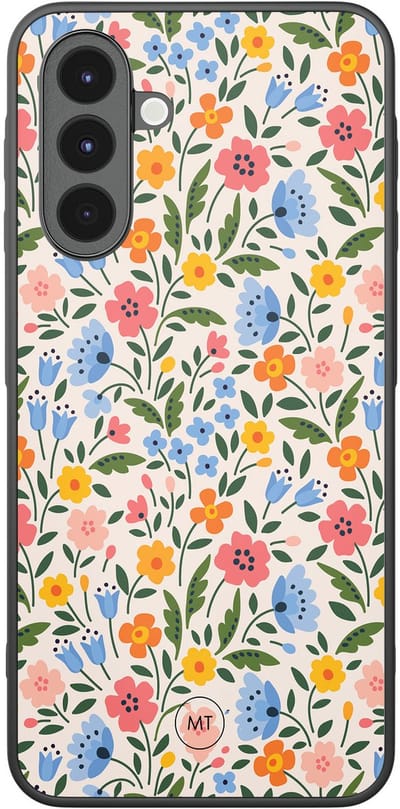 Hoesje geschikt voor Samsung Galaxy A16 - Romantische bloemen - TPU Hard Case Backcover - Multi - Mooie Telefoonhoesjes