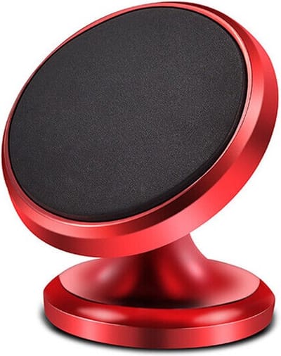 Magnetische Houder Voor Telefoons In De Auto - Carmount Magnetic Telefoonhouder - Telefoonhouder Auto - Dashboard Autohouder - Universele Car Mount - Plakstrip - Magneet - Rood