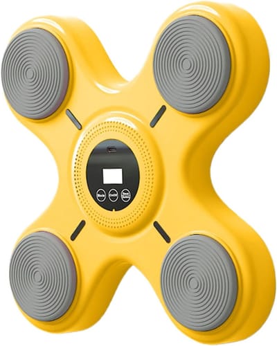 Muziek Boksmachine - Wand Bokstrainer - Thuis Sporten - Intelligente Muziek - 7.5 cm dik - Geel