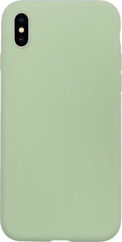 BMAX Siliconen hard case hoesje geschikt voor Apple iPhone X/XS / Hard Cover / Beschermhoesje / Telefoonhoesje / Hard case / Telefoonbescherming - Mintgroen